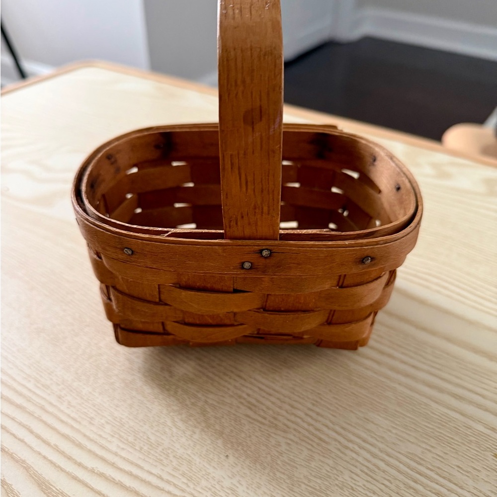 Workshop of Gerald Henn small Berry Woven Brown Handled Basket - Home Accents